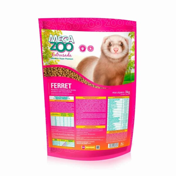 Ração Extrusada para Ferret MegaZoo 3kg