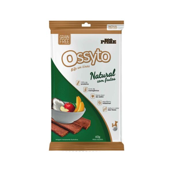 Ossyto Natural com Frutas Zoo Prime - 60g