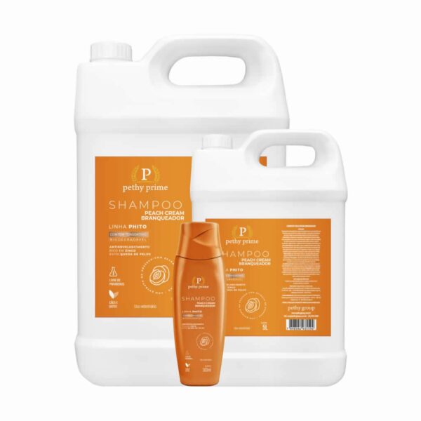 Shampoo Branqueador Peach Cream Pethy Prime 5L - Image 2