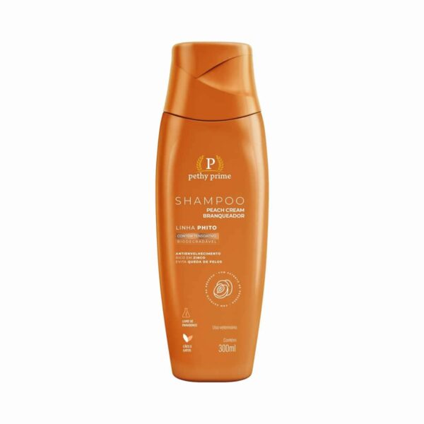 Shampoo Branqueador Peach Cream Pethy Prime 300ml