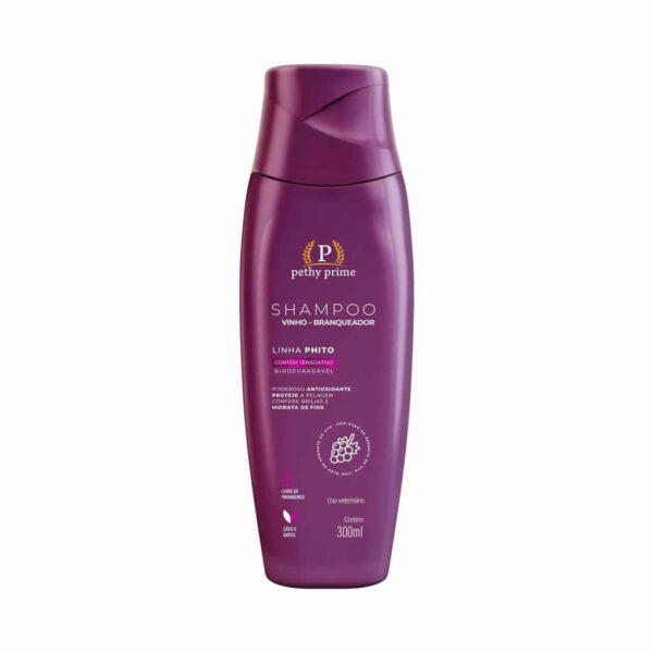 Shampoo Branqueador Vinho Pethy Prime 300ml