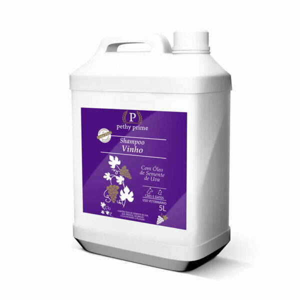 Shampoo Neutro Vinho Pethy Prime 5L