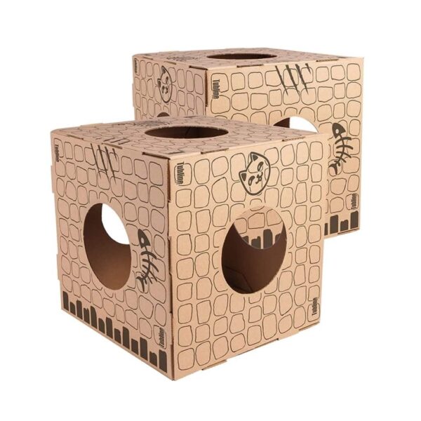 Brinquedo para Gatos Kit Gatô Cubo TubLine - Contém 2 Cubos