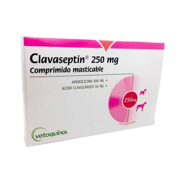 Antibiótico Clavaseptin P 250mg para Cães Vetoquinol - 10 comprimidos