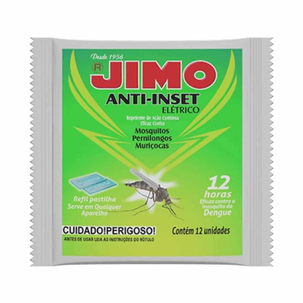 Jimo Anti-Inset Refil Pastilha - Envelope com 12 refis pastilha