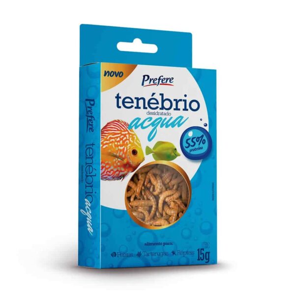 Tenébrio Desidratado Acqua 15g Prefere - Nutrição Premium para Peixes