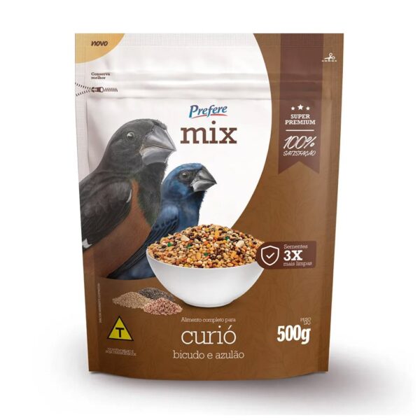 Mix Curió, Bicudo e Azulão 500g - Prefere