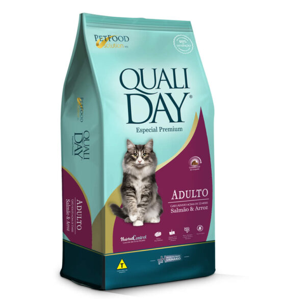 Ração Qualiday Gatos Adultos Salmão 1kg