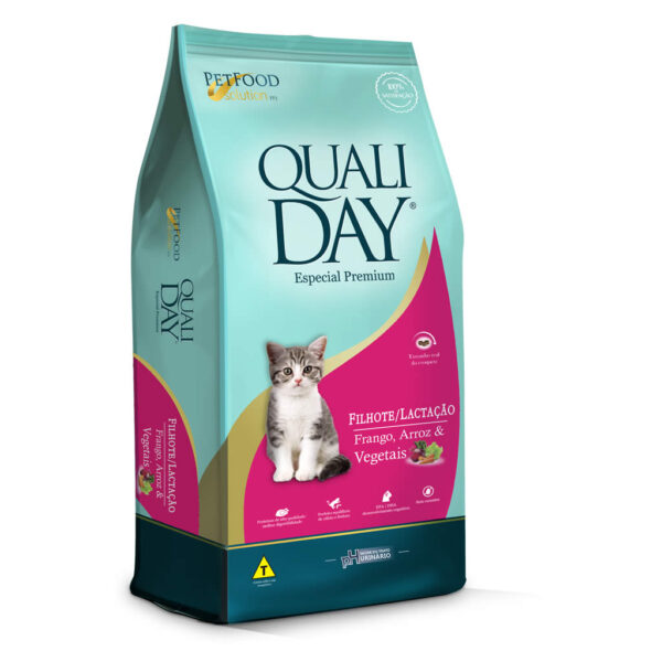 Ração Qualiday Gatos Filhotes e Gatos em Lactação 10,1kg