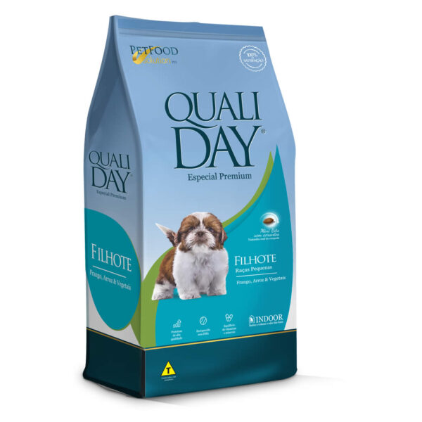 Ração Qualiday Cães de Raças Pequenas Filhotes 1kg